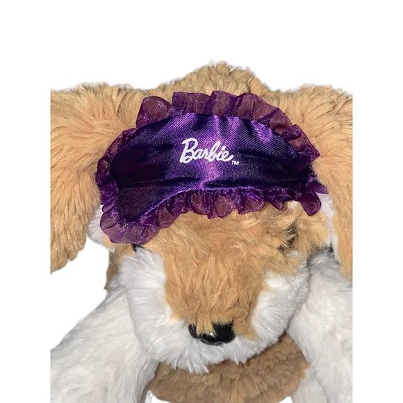 Mattel Barbie Sleepover Animated Puppy Dog 8" Plush Stuffed Animal Purple - Picture 4 of 7
